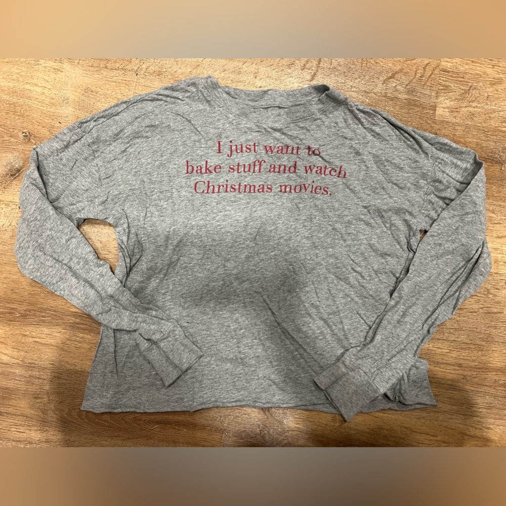 Fifth Sun Gray Long Sleeve Kids Shirt with Red Print